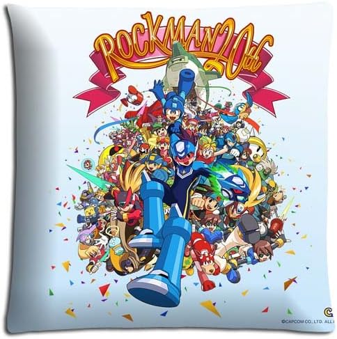 Attractive Cotton And Polyester Bed Pillow Covers Case Perfect Zippered Mega Man 18x18 inch 45x45 cm