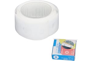 TNFEEON Hole Punch Reinforcers Stickers DIY Production PVC Simple Reinforcement Labels for DIY Photo Albums Decoration Notebook Stickers (Transparent)