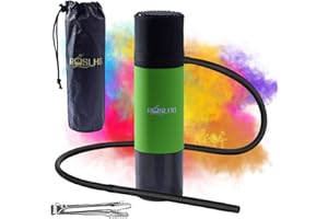 ROSLHG Car Hookah,Hookah Set Portable Green Cup Hookah,Portable Hookah for Travel, Hookah set with Everything,Easy Assemble & Storage Hookah Set with Portable Bag