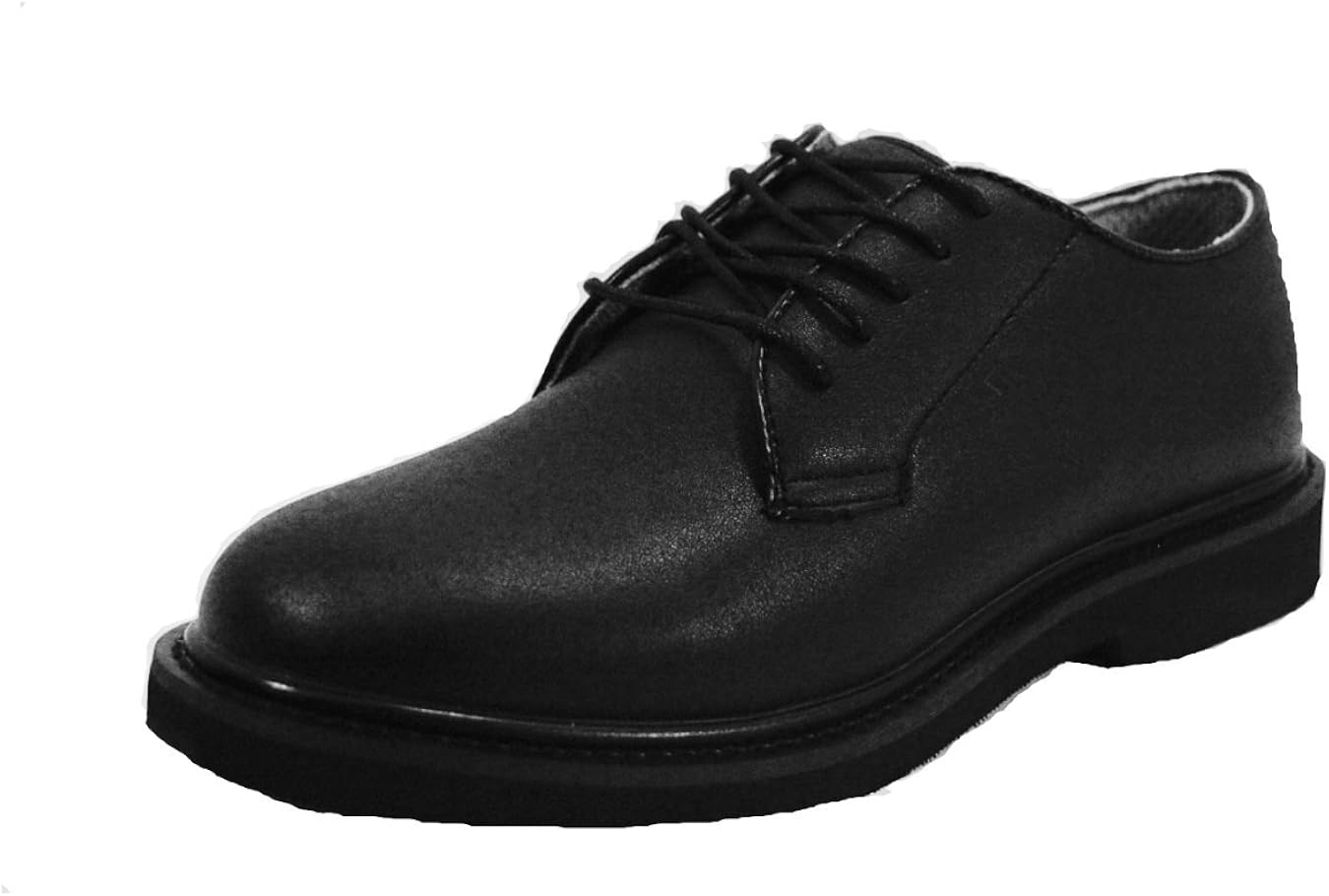 Mens ROTC JROTC Military Black Oxford Uniform Shoe (7) Shoes