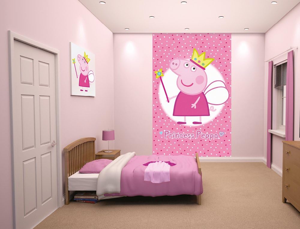 Walltastic 43718 Papier Peint Peppa Pig Multicolore 8 X 7 X 52 5 Cm Amazon Fr Cuisine Maison