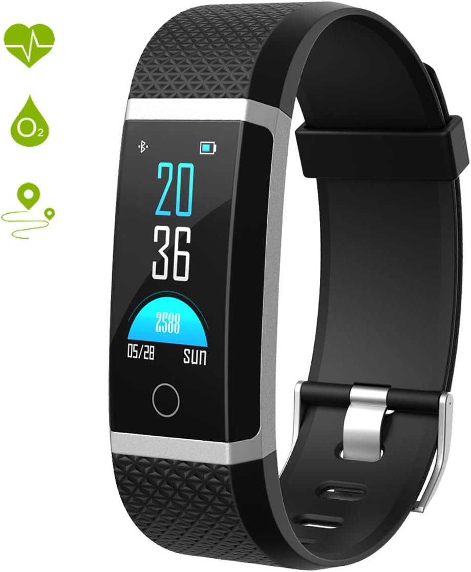 Seneo Fitness Tracker, Reloj Inteligente con Pulsómetro, IP67 ...