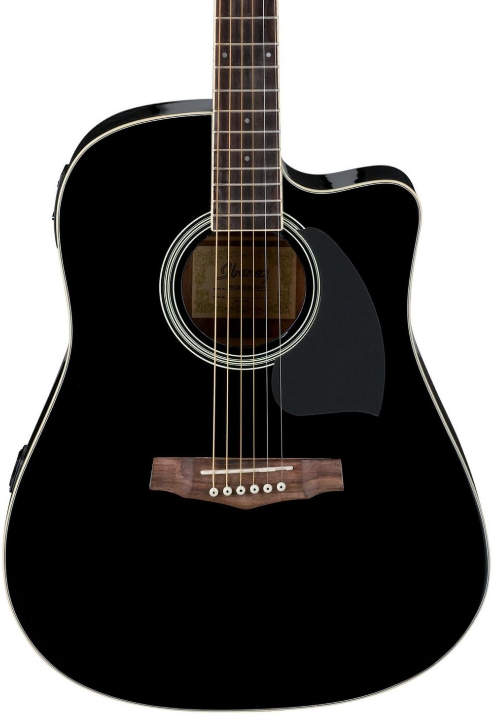 Amazon.com: Ibanez PF Series PF15ECE Dreadnought Cutaway Acoustic-Electric  Cutaway Guitar Gloss Black: Musical Instruments