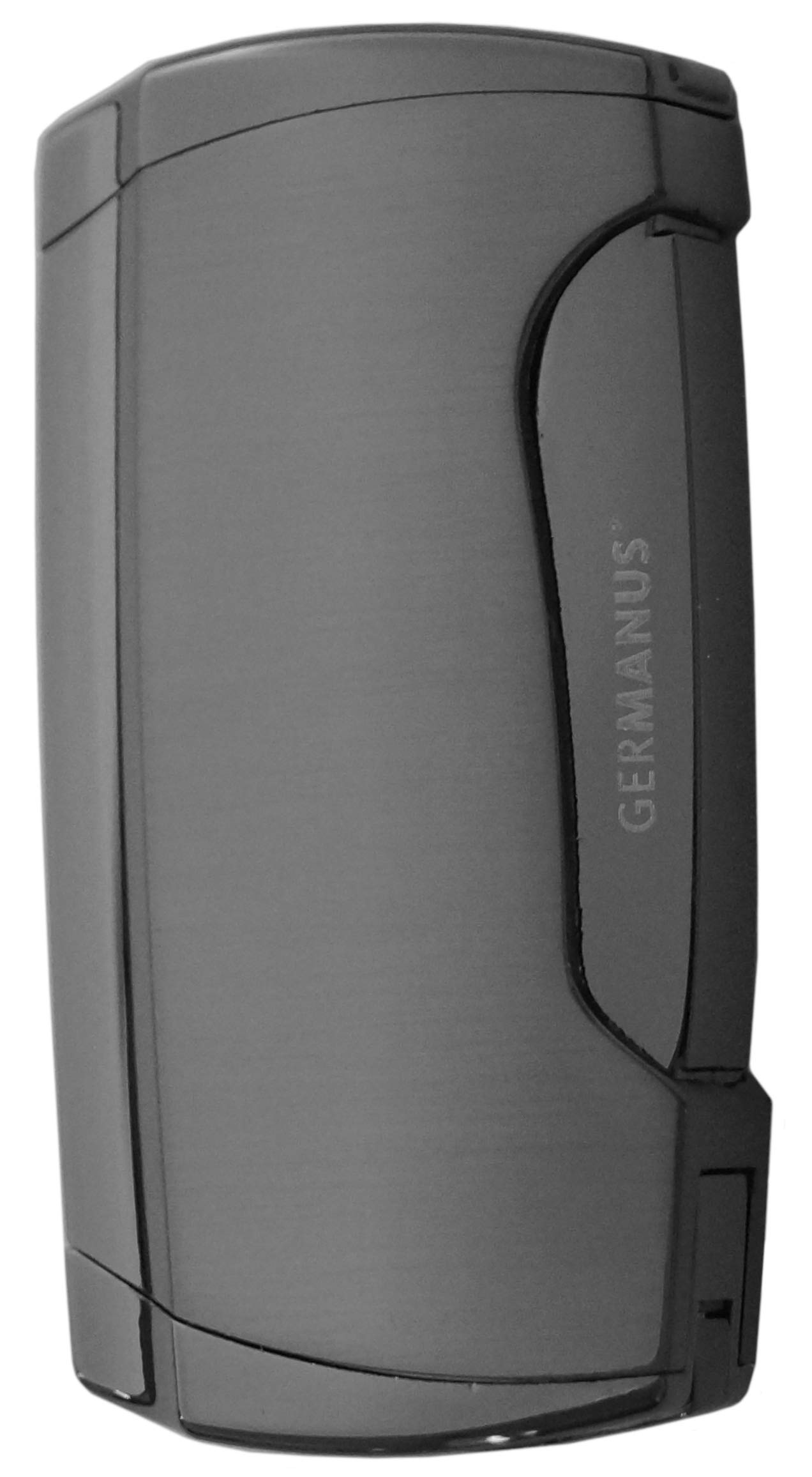 GERMANUS Jetflame Torch Cigar Lighter with 2 Flames in Dark Silver