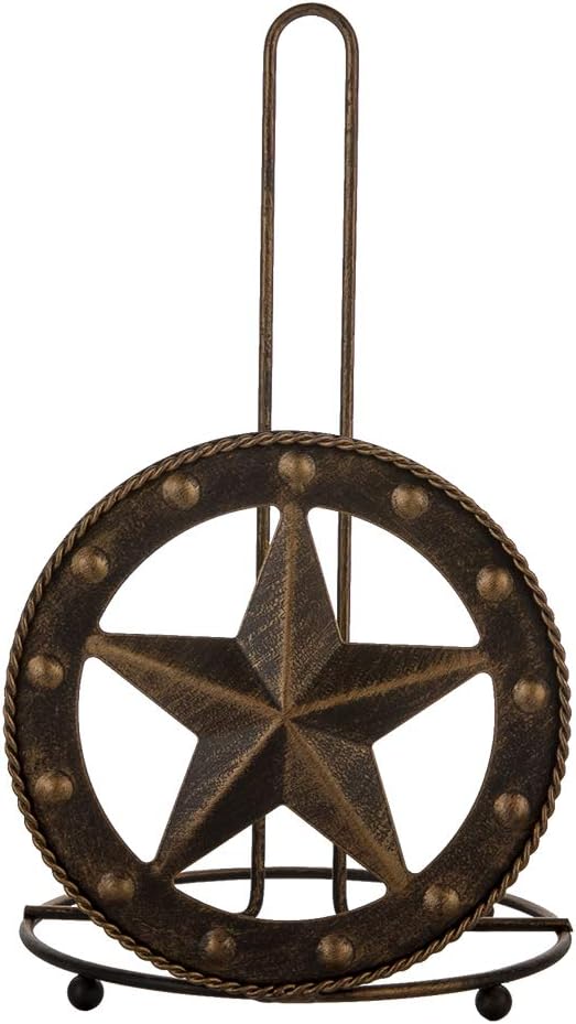 Amazon Com Ebei Metal Paper Towel Holder Decorative Bathroom Stand Paper Towel Holder Texas Western Home Decor