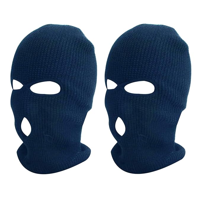 Luckkyme Winter Balaclava Warm Knit Full Face Mask, 3Hole Knitted Full