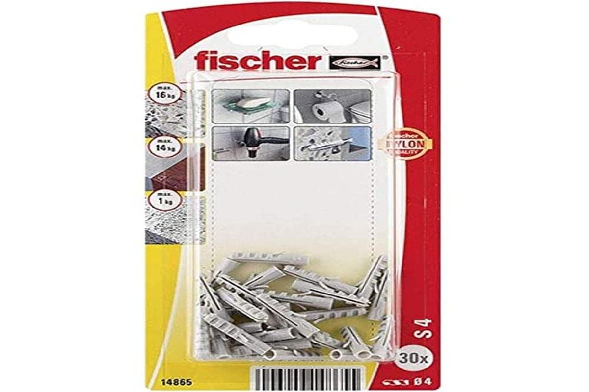 Fischer S-4 Expansion Plug 30 Pack Nylon