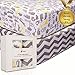 KAYBOSTORE Crib Fitted Sheets | Anti-Shrink 100% Soft Cotton Jersey Knit Bedding for Baby Girl, Boy, Toddler (2 Pack), Unisex Chevron and Safari Pattern + eBook on Happy Kids