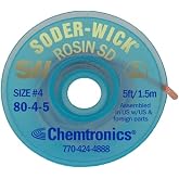 CHEMTRONICS 80-4-5 BRAID, DESOLDERING, ROSIN SD, 5FT (1 piece)