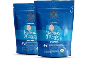 Secrets of Tea Baby Colic Babies' Magic Tea – Organic, Natural, Safe – Calming & Soothing Relief for Baby Acid Reflux, Gas, Colic – 40 Count(2 Pack)