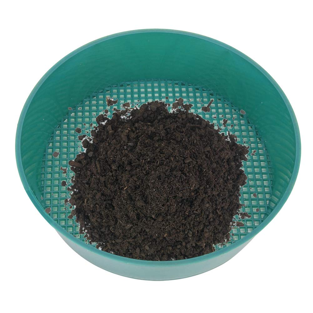 Mumusuki 4pcs Plastic Sieve Garden Mesh Gardening Sieve Succulent Plants Sand Stone Filter Tool