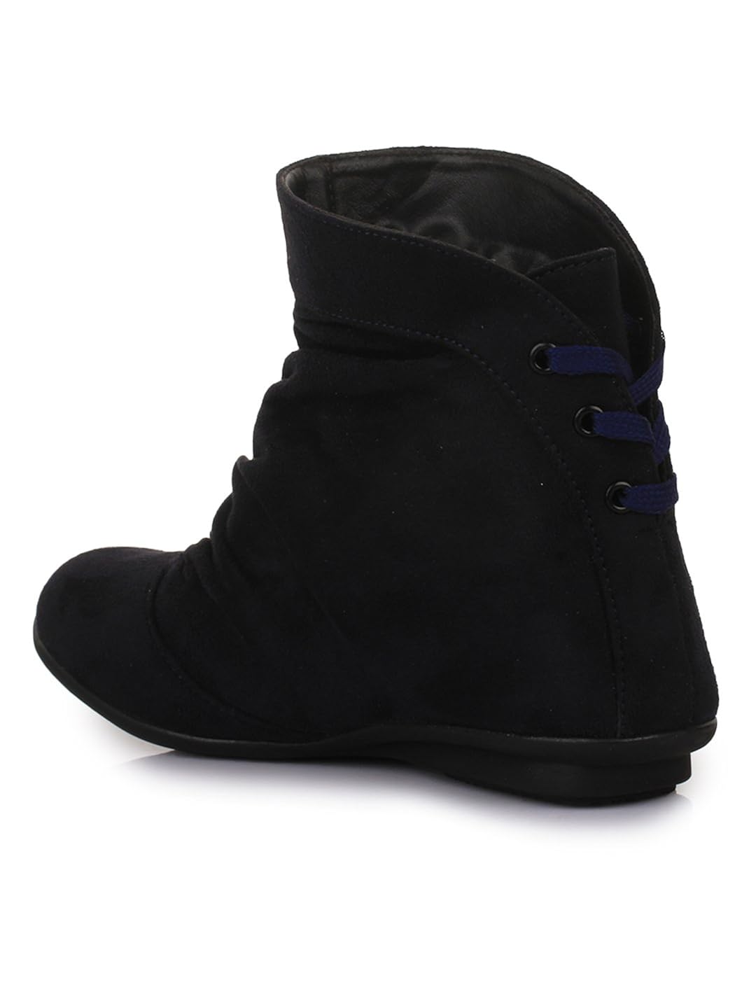 bruno manetti women navy suede leather boots