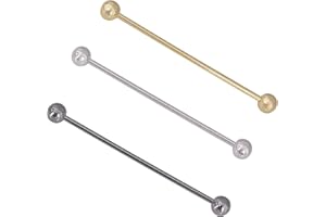 YYBONNIE 3PCS Men's Brass Ball Collar Bar Pins Shirt Tie Necktie Pins Clip Clasp Lapel Stick Brooch