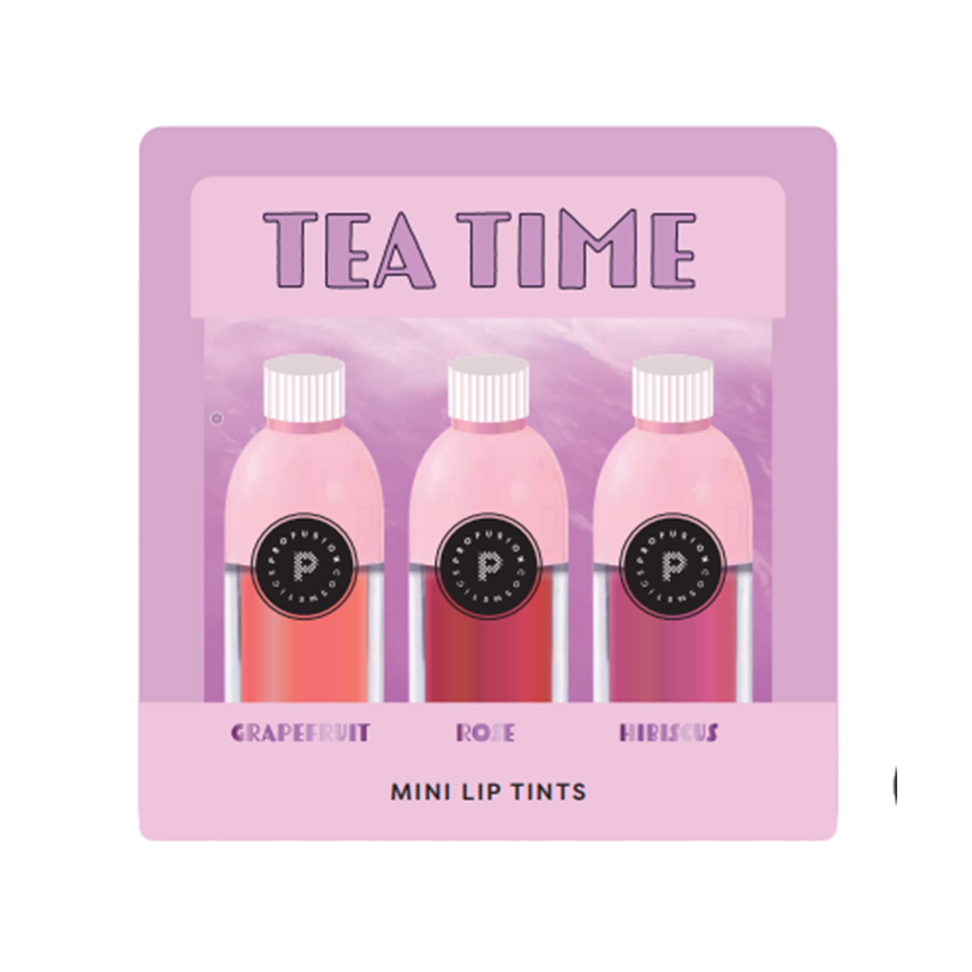 Profusion Cosmetics Fruit Tea Water Lip Tint- Long-Lasting Lip Stains Gives you a Natural Flush of Color, 3-piece