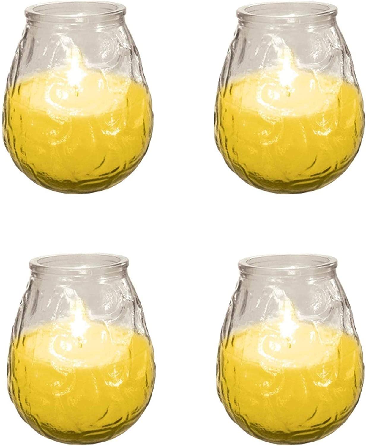 Price's Candles Pack of 4 Citronella Candles | Citronella Candle Perfect for Enjoying Outdoors | Outdoors Great for BBQ's, Picnics or Camping, Yellow