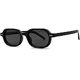 Kursan Small Face Oval Sunglasses Retro Fashion Plastic Frame UV Protection Glasses Shades