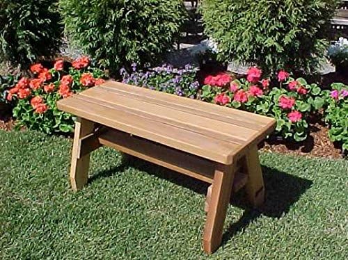 Wood Country Herman Convertible End Bench, Unstained