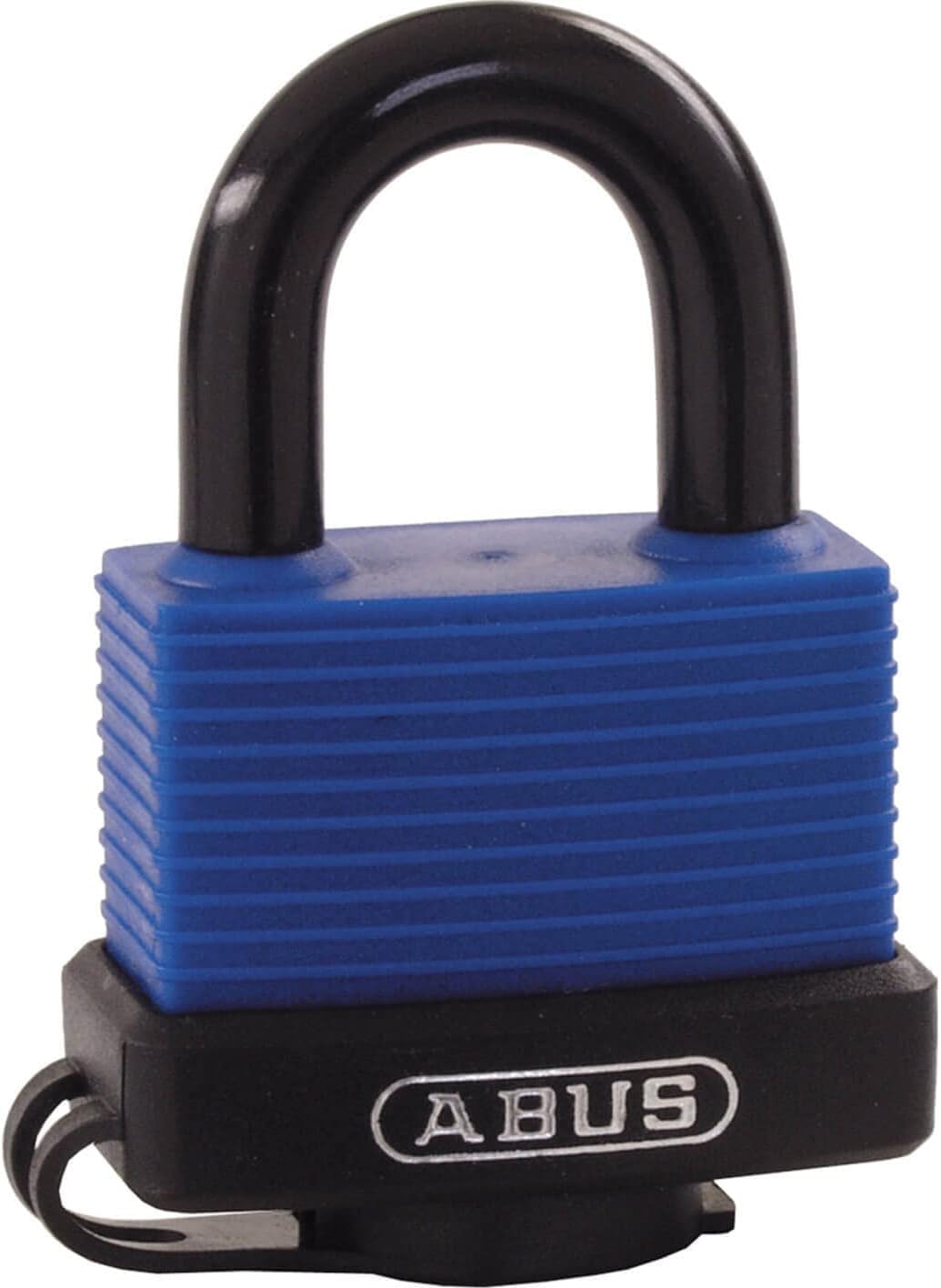 ABUS Aqua Safe 70IB/50 Brass Padlock - Weatherproof - Stainless Steel Shackle for Extra Corrosion Protection - Plastic Coating - ABUS Security Level 6