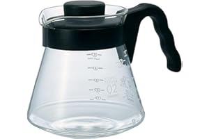 Hario V60 Glass Coffee Server, 700ml, Black