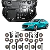Engine Splash Shield Fit for Mazda 3 2019 2020 2021 2022 2023 2024 Engine Case Guard Under Cover Compatible with Mazda3 Front Engine Guard Mud Flaps