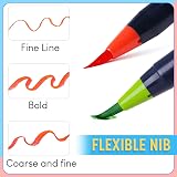 ISLAND 36+1 Watercolour Brush Pens Set for Kids Adults Calligraphy view 9