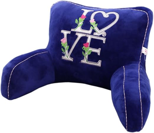 Amazon Com Royal Blue Letters Love Bed Rest Pillow With Arms