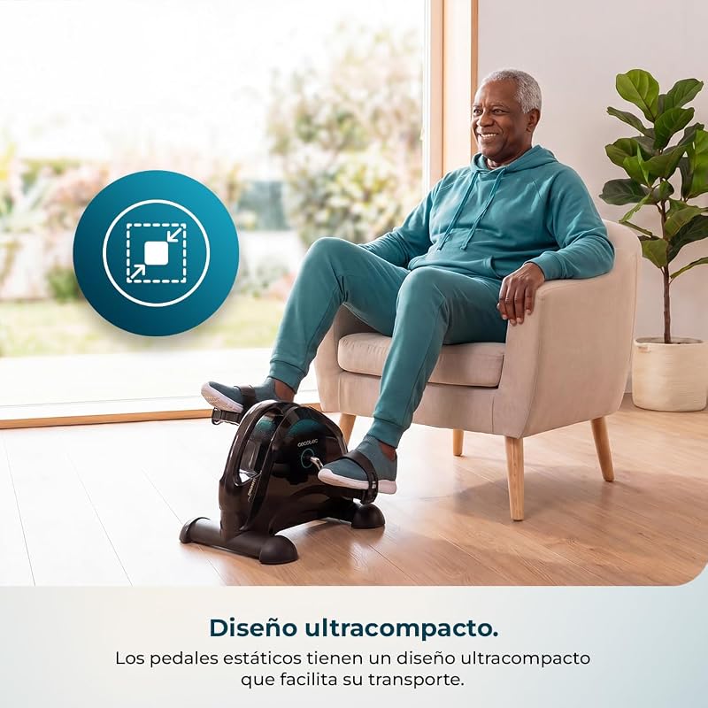 Pedales Estáticos Drumfit Cycle Compact Neo. Compacto, Niveles de Resistencia Regulables Manualmente, Funcionamiento Sencillo e Intuitivo, Pantalla LCD, Peso Máximo 100 Kg