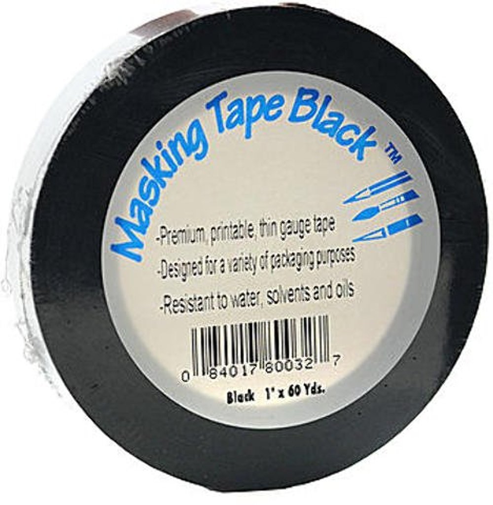 General Brand Black Masking Tape 1 in. x 60 yd. Amazon.in Industrial