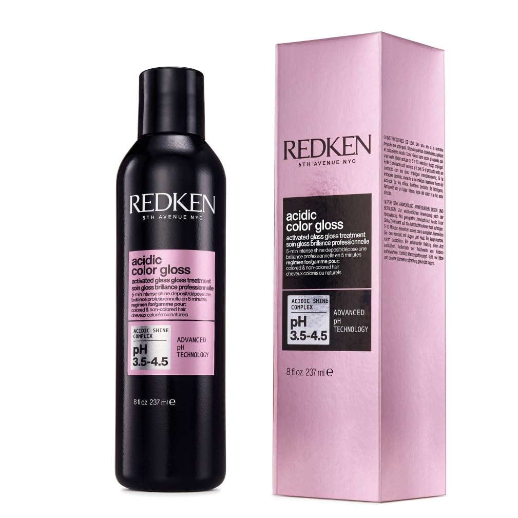 REDKEN Acidic Color Gloss Activated Glass Gloss Treatment, Hair Gloss Treatment for Glass-Like Shine 237ml