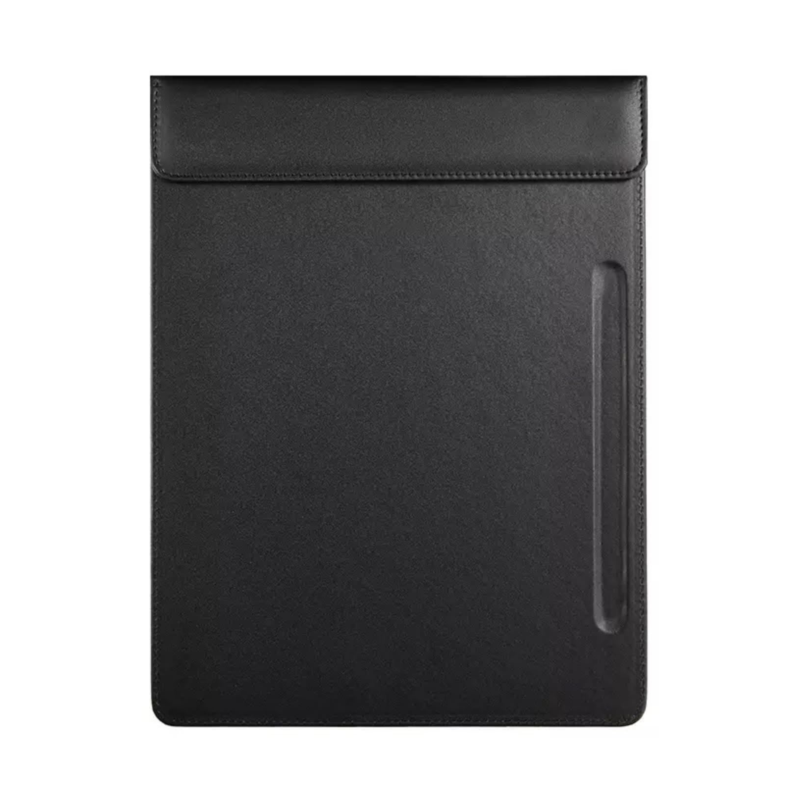 Photo 1 of ?A4 PU Leather Clipboard Folder - 13.6x9.8 Inch Document Organizer, Business Card Holder, Resume & Legal Padfolio with Pen Loop for Office & Conference (Black)
