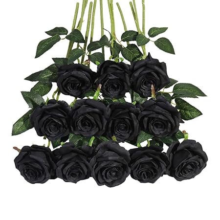 Tifuly 12 Pcs Roses Artificielles Longue Tige Faux Rose Soie Bouquet De Mariage De Mariée Fleur De Fleur Réaliste Pour La Maison Garden Party Hôtel