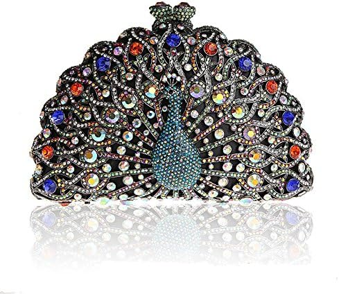 Luxury Evening Clutch Bag (Black blue)