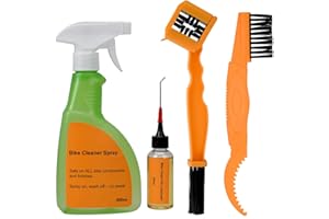 LISVEORY Bike and Motorcycle Chain Washer - bike Cleaner Kit Including Bicycle Chain Scrubber, Cleaner Brush Tool, Degreaser, Chain Lube, Bike Maintenance Kit for Mountain, Road, Hybrid, City Bicycles