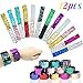 HEHALI 12pcs Mermaid Slap Bracelet 2 Colors Reversible Charm Bracelets Magic Sequins Flip Wristband Bracelets for Birthday Party Favors