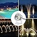 LemonBest® 10w 12v Silver LED Underwater Flood Light IP67 Water-Resistant Landscape Fountain Lamp (Warm White)