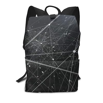 Backpack Futuristic Connection Lightweight Daypack Shoulders Bag for Adults