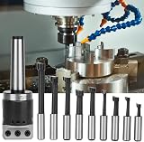 ANKROYU F1 Boring Head M12 MT3 Shank 1-1/2-18UNF Carbon Steel CNC Milling view 2