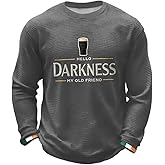Men's Hello Darkness My Old Friend T-Shirt St. Patrick's Day Waffle Sweatshirt