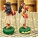 Hawaiian Hula Girl with Uli Uli Mini Dashboard Doll