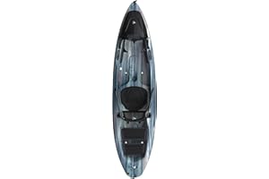 Pelican Seek 100XP - Sit on top Fishing Angler Kayak - Twin-Arched Multi-Chine Hull - Lightweight - 10 ft