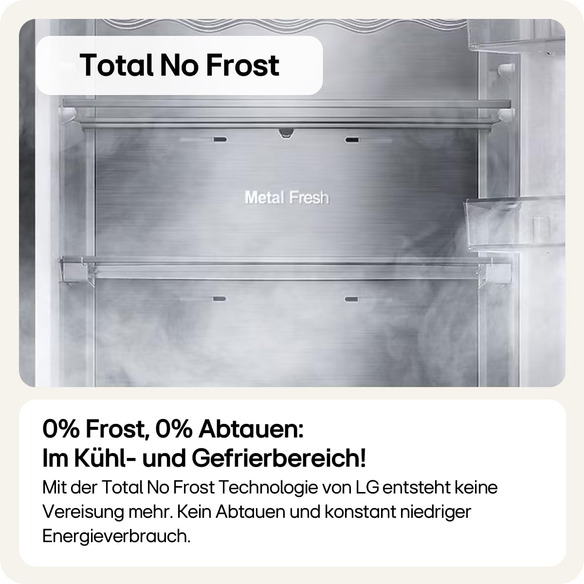 LG GSGV81PYLL Side by Side Kühlschrank, Klasse E, 635 L, Instaview, Kühlschrank mit Gefrierfach, Eis-, Crushed Ice- Wasserspender, Total NoFrost, Smart Inverter Kompressor, Wi-Fi 3