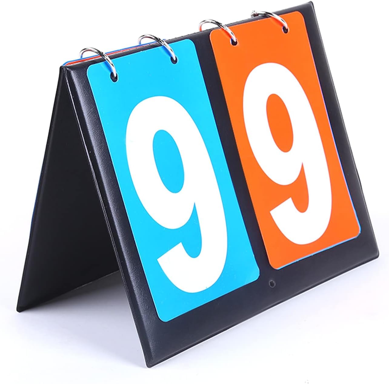 Helweet Portable Flip Scoreboard, Table Top Sport Scoreboard, Sports Score Flip Scoreboard, 2 Digit Portable Fold Score Board, Sports Digit Scoreboard, for Sports Table Tennis Basketball, 20 x 16cm