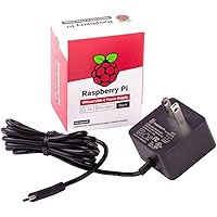 Raspberry Pi 15W USB-C Power Supply US - Black
