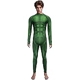 EASUIT Men's Muscle Bodysuit Jumpsuit Full Body Compression Athletic Suit Zentai Halloween Costume Adult