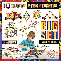 IQ BUILDER | STEM Learning Toys | Creative Construction Engineering | Fun Educational Building Blocks Toy Set for Boys and Girls Ages 5 6 7 8 9 10 Year Old + | Best Toy Gift for Kids | Activity Game