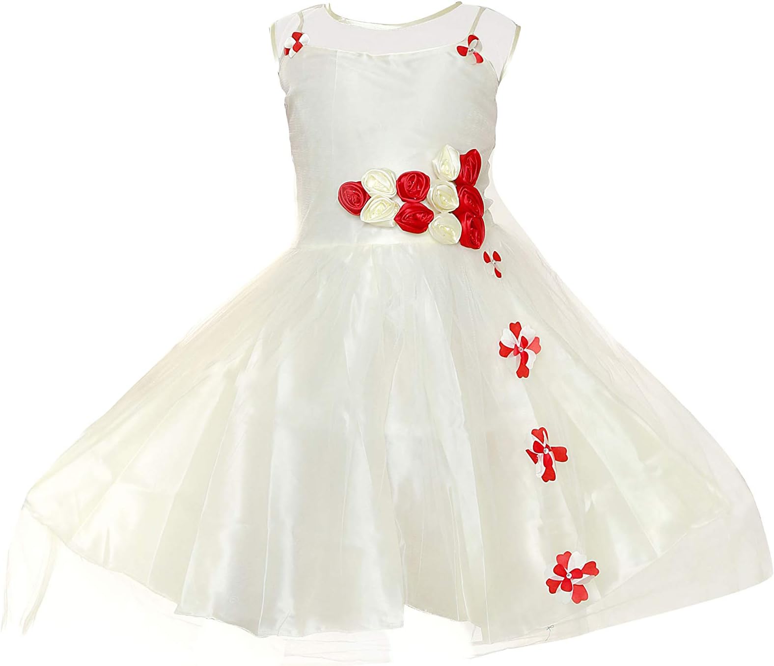 YAYAVAR Girls Knee Length Designer Frock