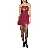 Forever 21 Womens Faux Leather Mini Tube Dress