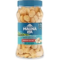 Mauna Loa Premium Hawaiian Roasted Macadamia Nuts, Hawaiian Sea Salt Flavor, 6 Oz Jar (Pack of 1)