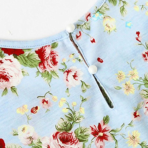 WEUIE Clearance Sale Women Sleeveless Print Crop Cami Tops Blouse+Ruffles Cord Shorts Outfit Set Suit (XL,Blue )
