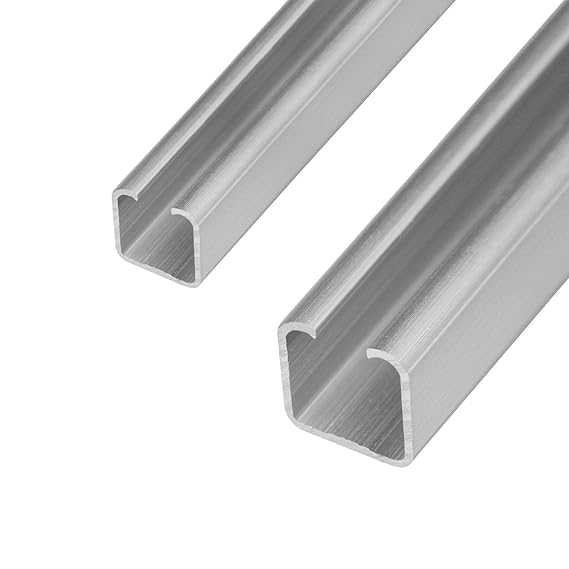 Schiebetür Laufschiene C- Profil 20&25mm Länge 2m in 2 Grössen und 2 Stärken wählbar (25mm, Materialstärke 2mm)